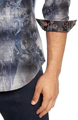 Robert Graham Men's 'Limited Edition' Regular Fit Graphic Back Sport Shirt