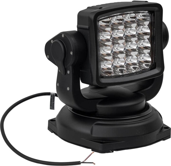 Buyers Products Ultra Bright Remote Control Spot Light, Permanent Mount-Black