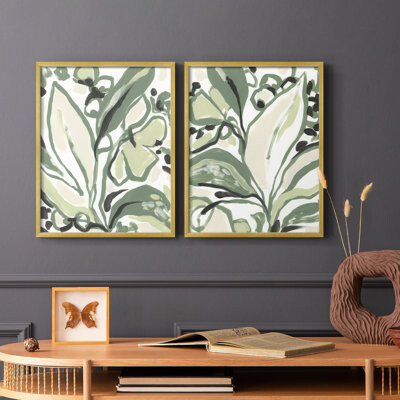 Foliage Rhythm I-Premium Framed Print -Ready to Hang - No Nails Required - No Nails Required