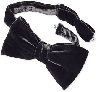 Charles Tyrwhitt Black cotton luxury velvet ready-tied bow tie