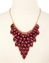 Thumbnail for your product : Charlotte Russe Clustered Faceted Bead Bib Necklace