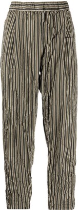 Casey Casey Stripe-Print Straight Trousers