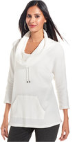 Thumbnail for your product : Style&Co. Style & Co. Sport Thermal Cowl-Neck Pullover, Only at Macy's