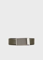 Thumbnail for your product : Emporio Armani Two-Tone Reversible Belt With Eagle Plate