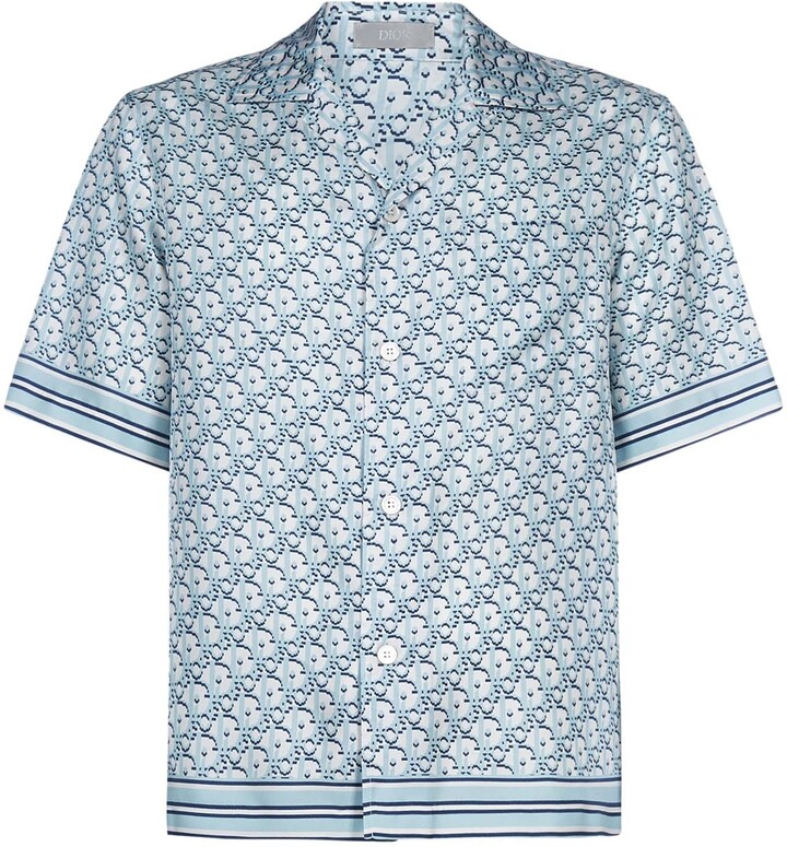 Christian Dior Oblique Pixel Hawaiian Shirt - ShopStyle