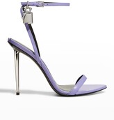 Thumbnail for your product : Tom Ford Lock Leather Stiletto Sandals