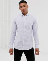 Thumbnail for your product : Tommy Hilfiger stretch slim stripe long sleeve shirt-Blue