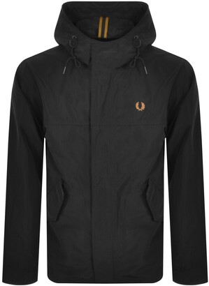 fred perry black coat