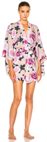 Thumbnail for your product : Fleur Du Mal Haori Kimono in Floral,Neutals,Pink.