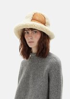 Thumbnail for your product : Acne Studios Bel Shearling Hat Tan Brown Vanilla White Size: One Size