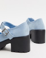 Thumbnail for your product : Koi Footwear Sai vegan mary jane heeled shoe in blue