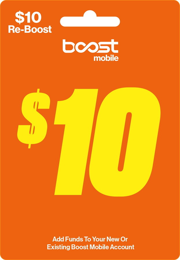 Boost Mobile $10 Direct Top Up