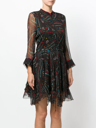 Zadig & Voltaire embroidered flared dress
