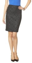 Thumbnail for your product : Mossimo Women's Coated Ponte Pencil Skirt - Black Print