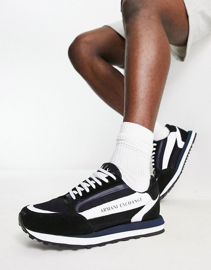 Armani Exchange Men's Black Sneakers & Athletic Shoes | over 20 Armani  Exchange Men's Black Sneakers & Athletic Shoes | ShopStyle | ShopStyle