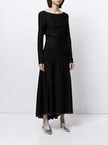 Thumbnail for your product : Alaïa Pre-Owned Glitter Detailing Patchwork Maxi Dress