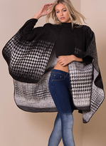 Thumbnail for your product : Missy Empire SP Dogtooth Print Cape