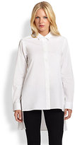 Thumbnail for your product : DKNY Button-Front Back-Peplum Shirt