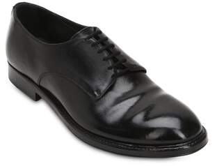 Alberto Fasciani POLISHED LEATHER LACE-UP DERBY SHOES