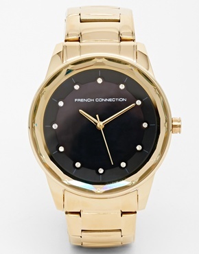 French Connection Gold Steel Bracelet Watch