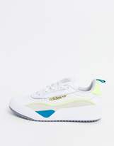 Thumbnail for your product : adidas Liberty Cup trainers in white and yellow