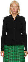 Thumbnail for your product : Balenciaga Black Rib Knit Cardigan