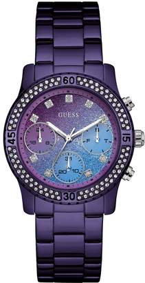 GUESS Women's Gradient Purple Sport Watch