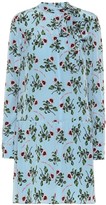 Thumbnail for your product : Valentino floral silk-crepe dress