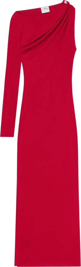 Courreges Asymmetric Midi Dress