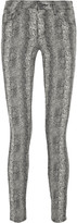 Thumbnail for your product : Paige Verdugo printed mid-rise skinny jeans