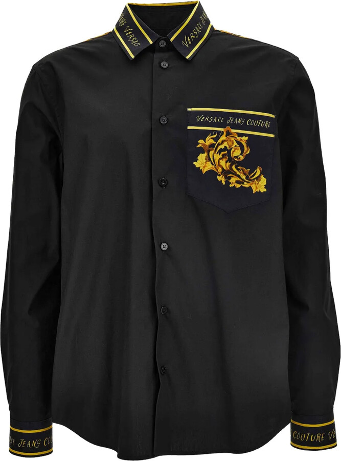 Versace Jeans Couture Baroque-Print Pocket Shirt