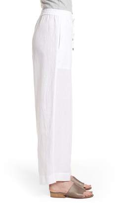 Eileen Fisher Wide Leg Organic Linen Pants