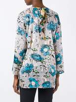 Thumbnail for your product : Antonio Marras Floral Print High-Low Hem Blouse