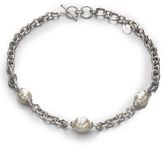 Thumbnail for your product : Majorica 14MM-16MM White Baroque Pearl Station Necklace
