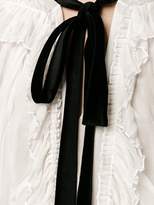 Thumbnail for your product : Chloé contrasting neck tie blouse