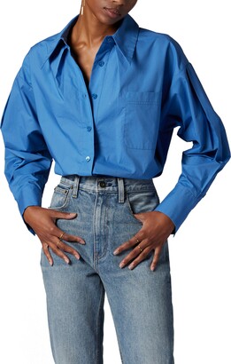 Equipment Sergine Pleat Sleeve Button-Up Shirt