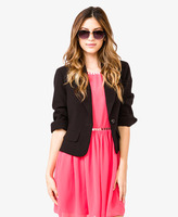 Thumbnail for your product : LOVE21 LOVE 21 Single-Button Blazer