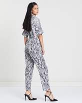 Thumbnail for your product : Missguided Snake Printed Shirt Jumpsuit