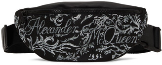 Alexander McQueen Black Logo Belt Bag