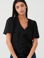 Thumbnail for your product : Very Bubble Sleeve Top - Black