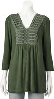 Thumbnail for your product : World Unity Women's World Unity Embellished Crochet Top