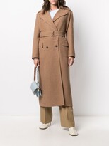Thumbnail for your product : Agnona Double-Breasted Belted Coat