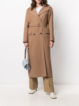 Agnona Double-Breasted Belted Coat