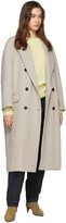 Thumbnail for your product : Etoile Isabel Marant Off-White Wool Ojima Coat