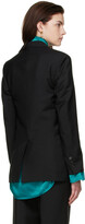 Thumbnail for your product : ATLEIN Black Virgin Wool Blazer
