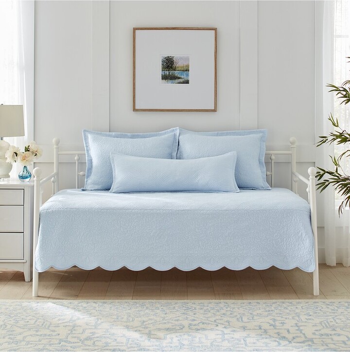 Laura Ashley Solid Trellis 100% Cotton Daybed Cover Set - ShopStyle