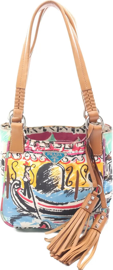 Prada Pre-Owned 2000s Print Leather Handbag