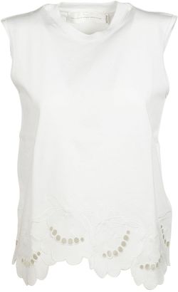 Victoria Beckham Floral Embroidered Top
