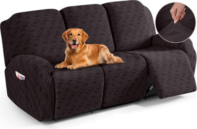 MAXAYA Sofa Covers Stretch Reclining Couch Cover Jacq...