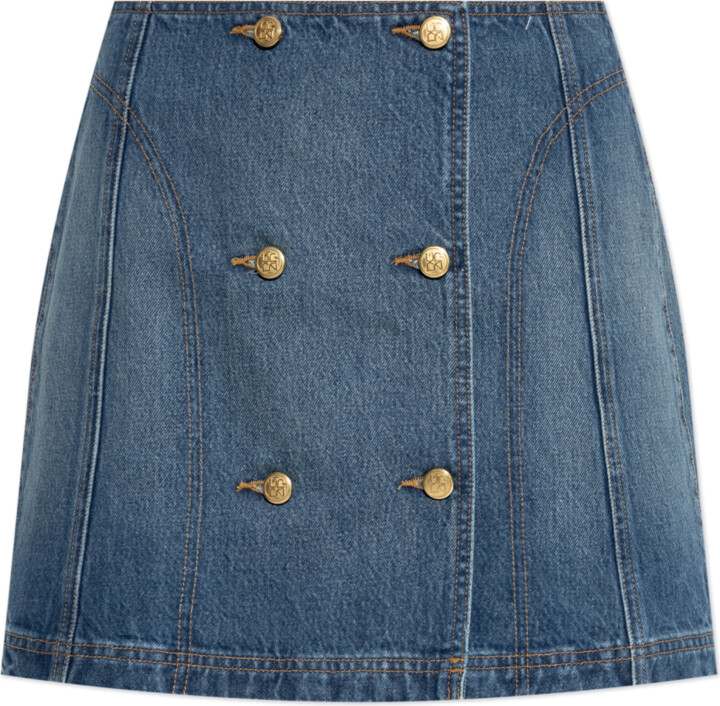 Ulla Johnson Denim Skirt  - Blue